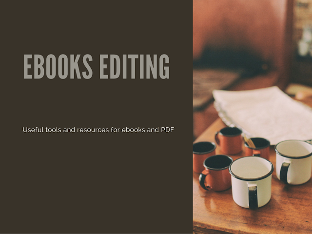 Handy tools and resources for editing ebooks and PDF books online